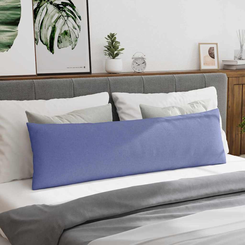 Cuscini da Divano 2 pz Tessuto Blu jeans 145 x 40 cm