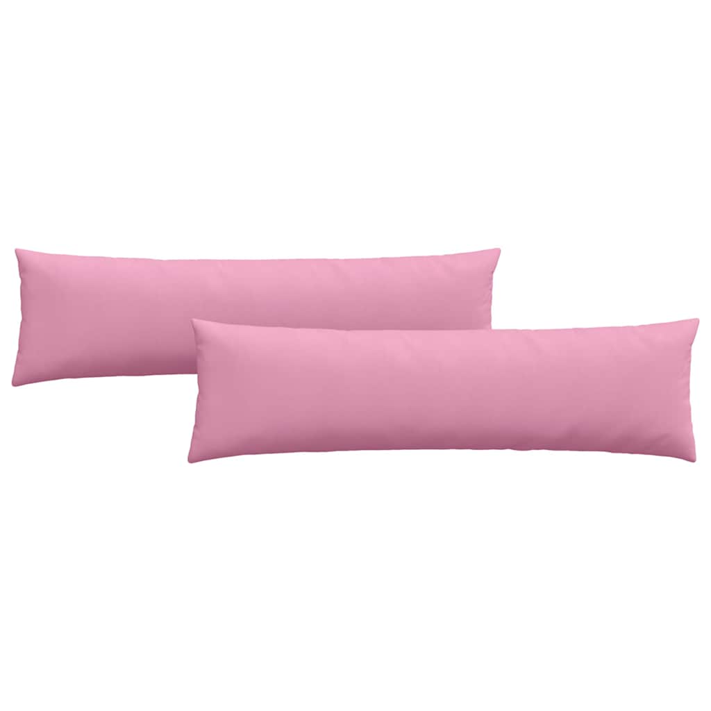 Cuscini da Divano 2 pz Tessuto Rosa 145 x 40 cm