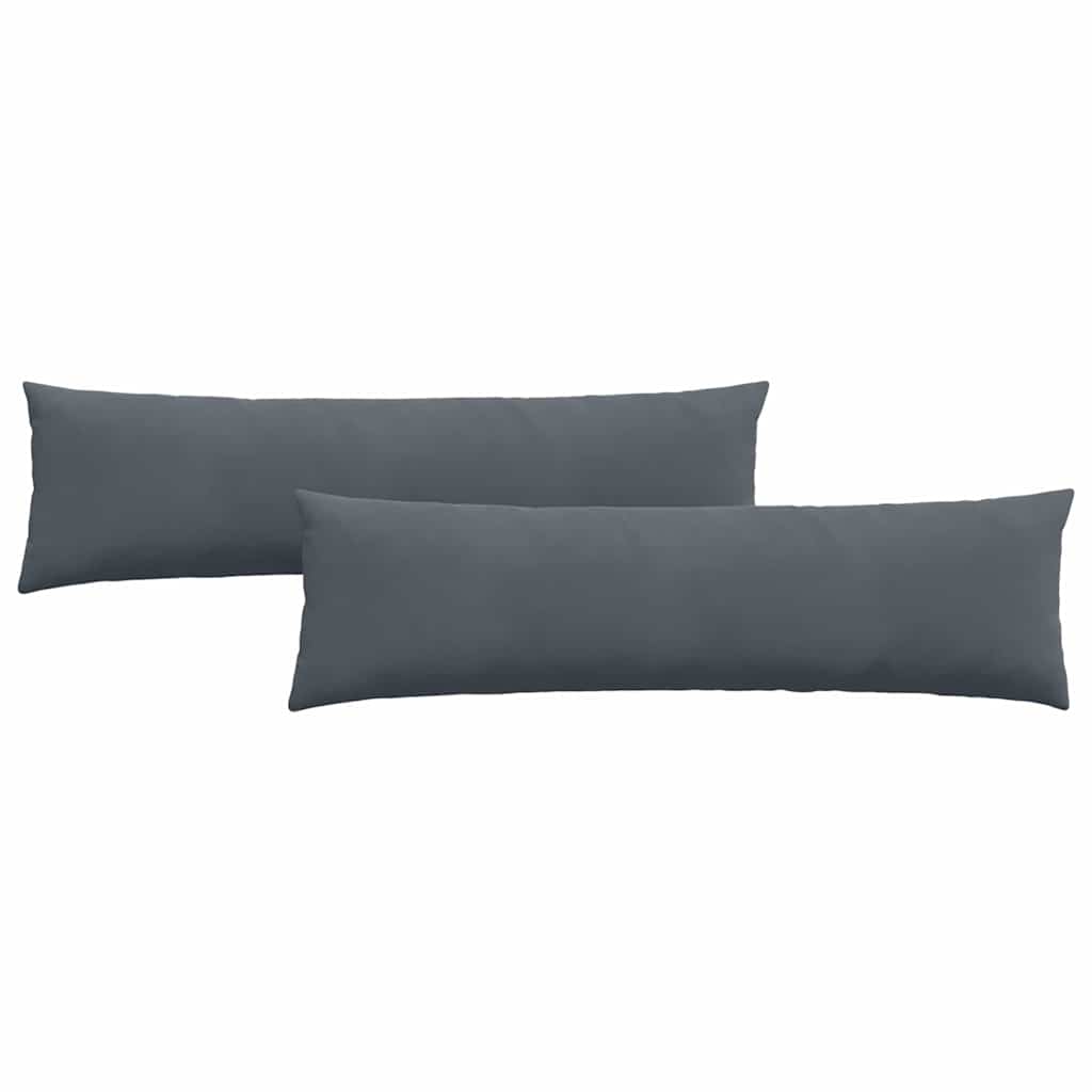 Cuscini da Divano 2 pcs Grigio scuro 145 x 40 cm