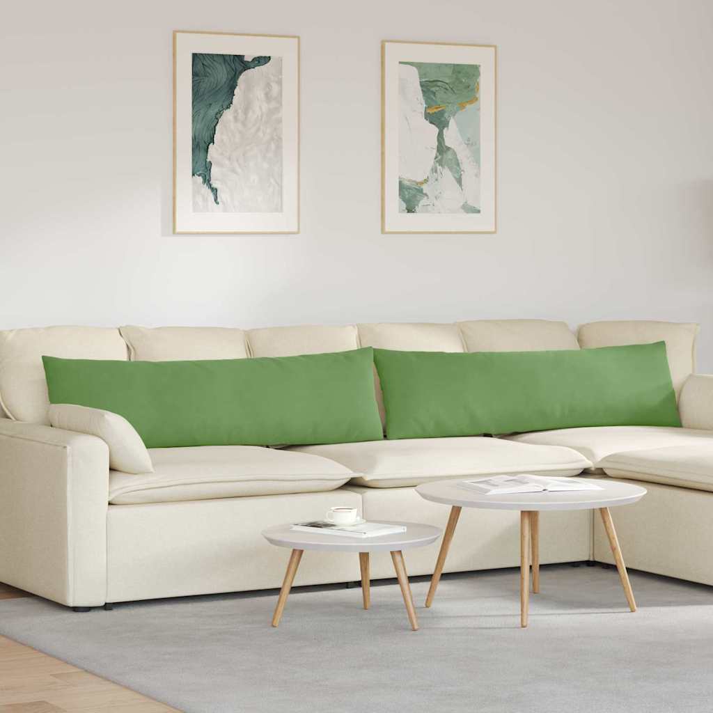 Cuscini da Divano 2 pcs Verde chiaro 145 x 40 cm