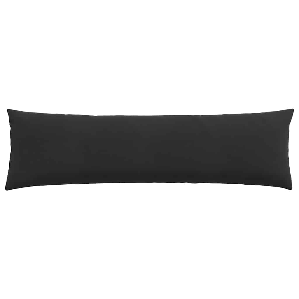 Cuscini da Divano 2 pcs Nero 145 x 40 cm Tessuto in Cords