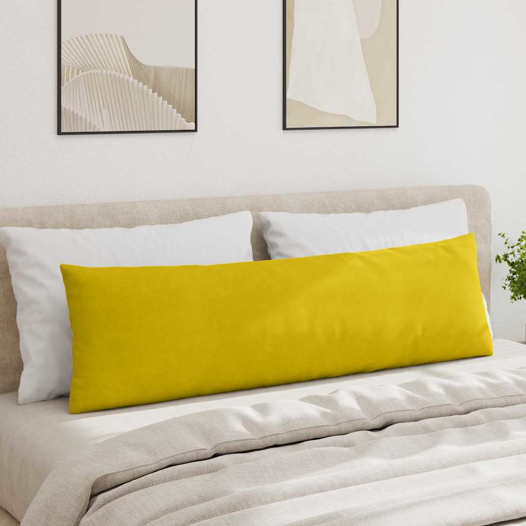 Cuscini da Divano 2 pcs Giallo 145 x 40 cm Tessuto in Cords