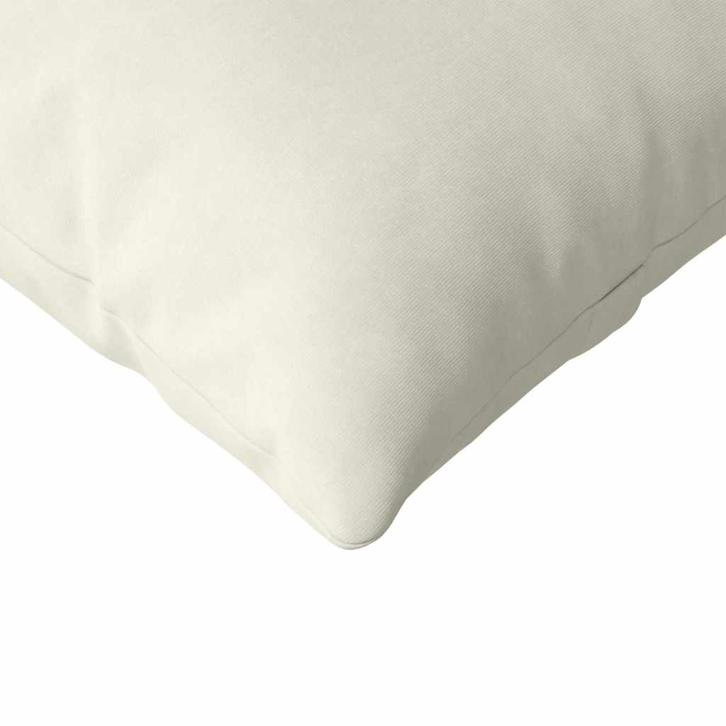 Cuscini da Divano 2 pcs Crema 145 x 40 cm Tessuto in Cords