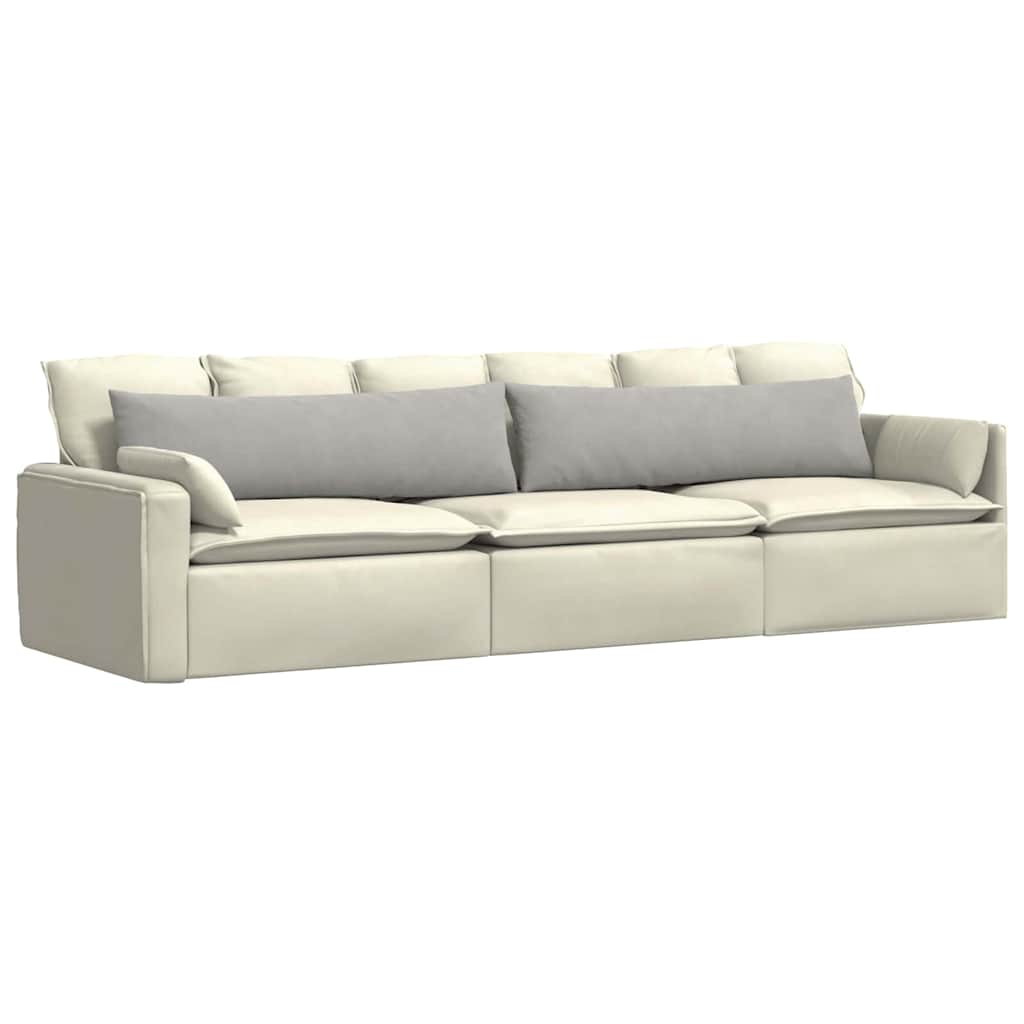 Cuscini da Divano 2 pz Tessuto Grigio chiaro 145 x 40 cm