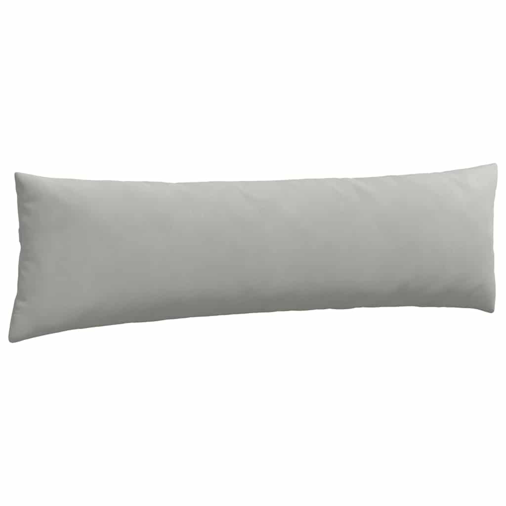 Cuscini da Divano 2 pz Tessuto Grigio chiaro 145 x 40 cm