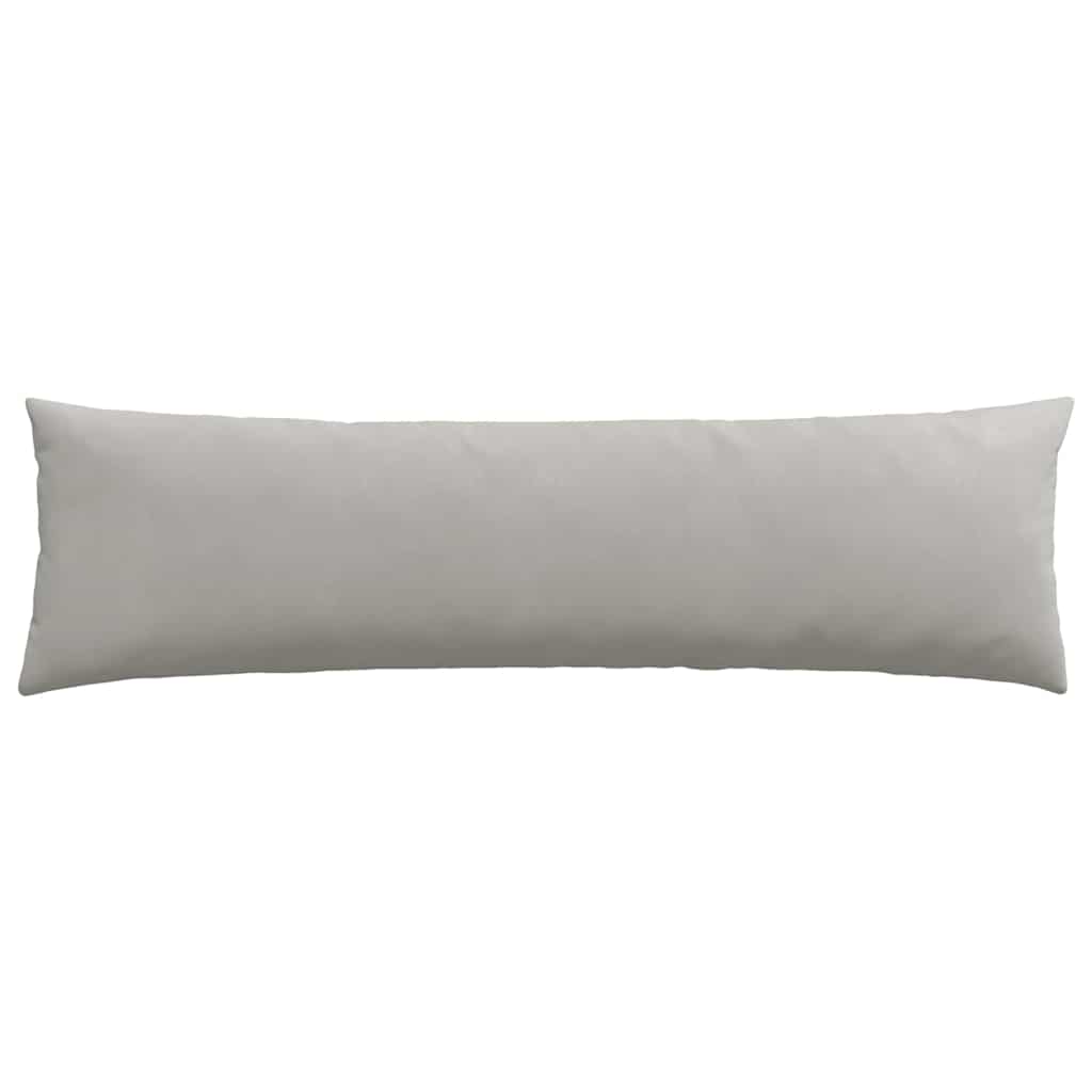 Cuscini da Divano 2 pz Tessuto Grigio chiaro 145 x 40 cm