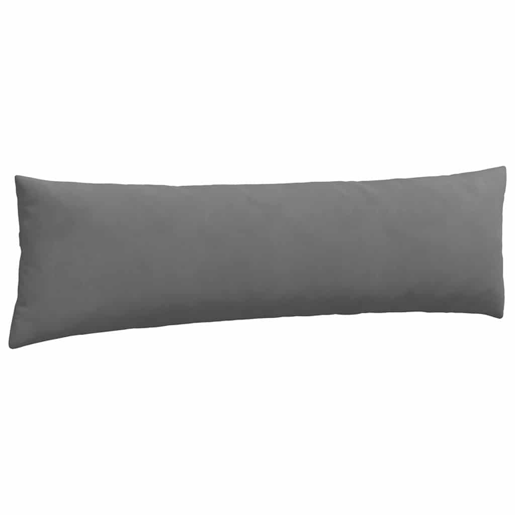Cuscini da Divano 2 pz Tessuto Grigio scuro 145 x 40 cm