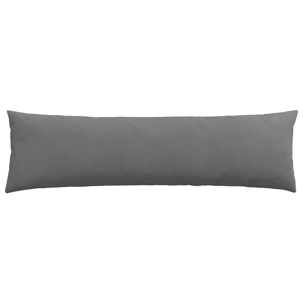 Cuscini da Divano 2 pz Tessuto Grigio scuro 145 x 40 cm