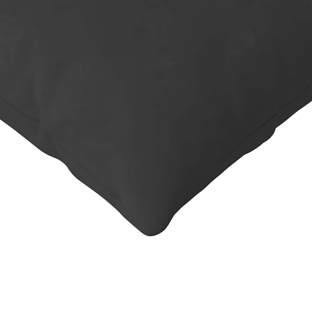 Cuscini da Divano 2 pz Tessuto Nero 145 x 40 cm