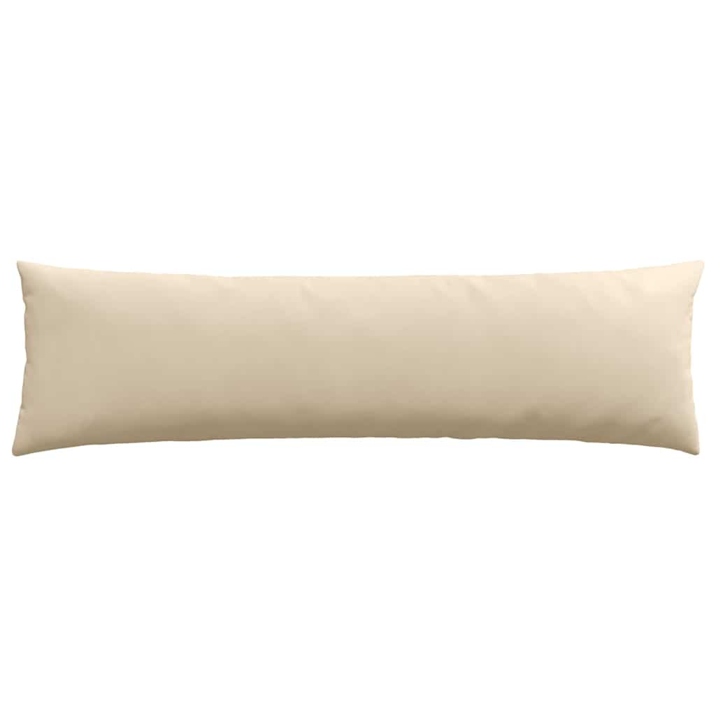 Cuscini da Divano 2 pz Tessuto Crema 145 x 40 cm