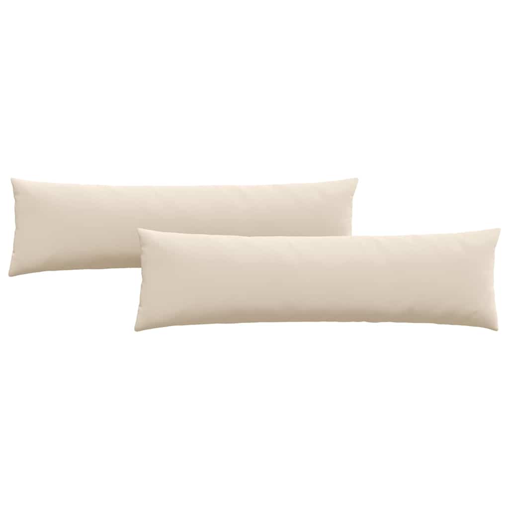 Cuscini da Divano 2 pz Tessuto Beige 145 x 40 cm