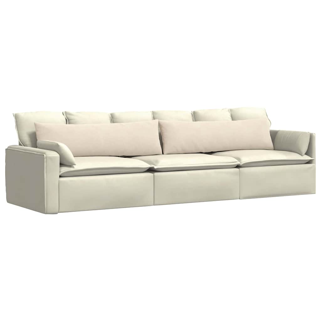 Cuscini da Divano 2 pz Tessuto Beige 145 x 40 cm