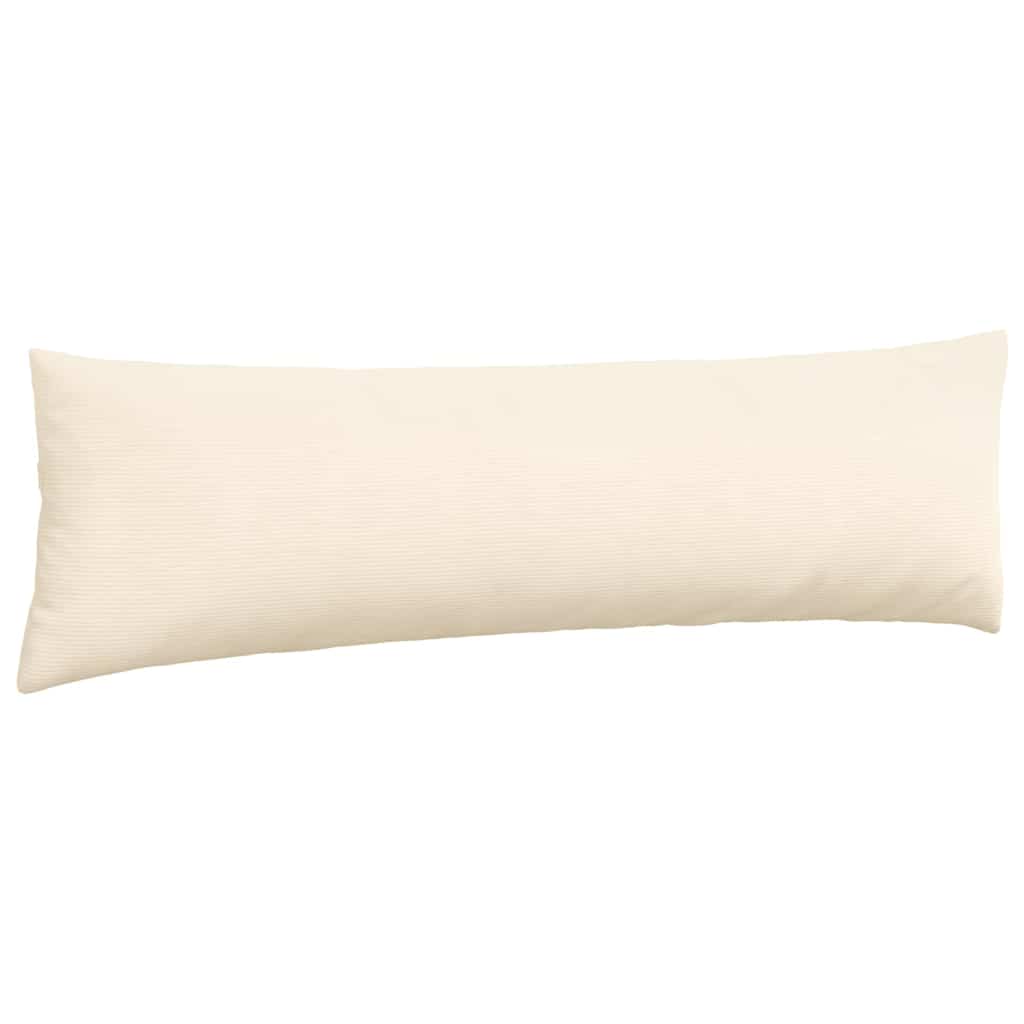 Cuscini da Divano 2 pcs Crema 145 x 40 cm Tessuto in Cords