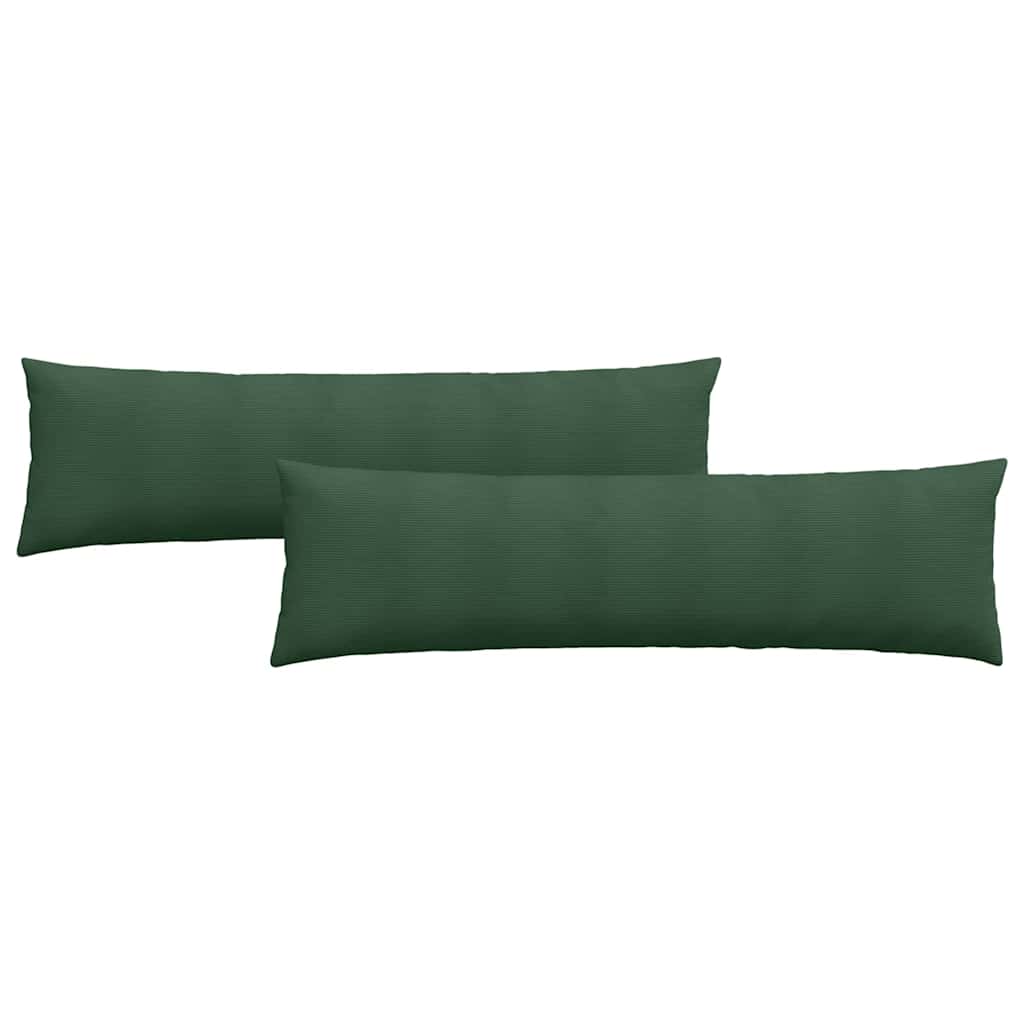 Cuscini da Divano 2 pcs Verde Scuro 145 x 40 cm