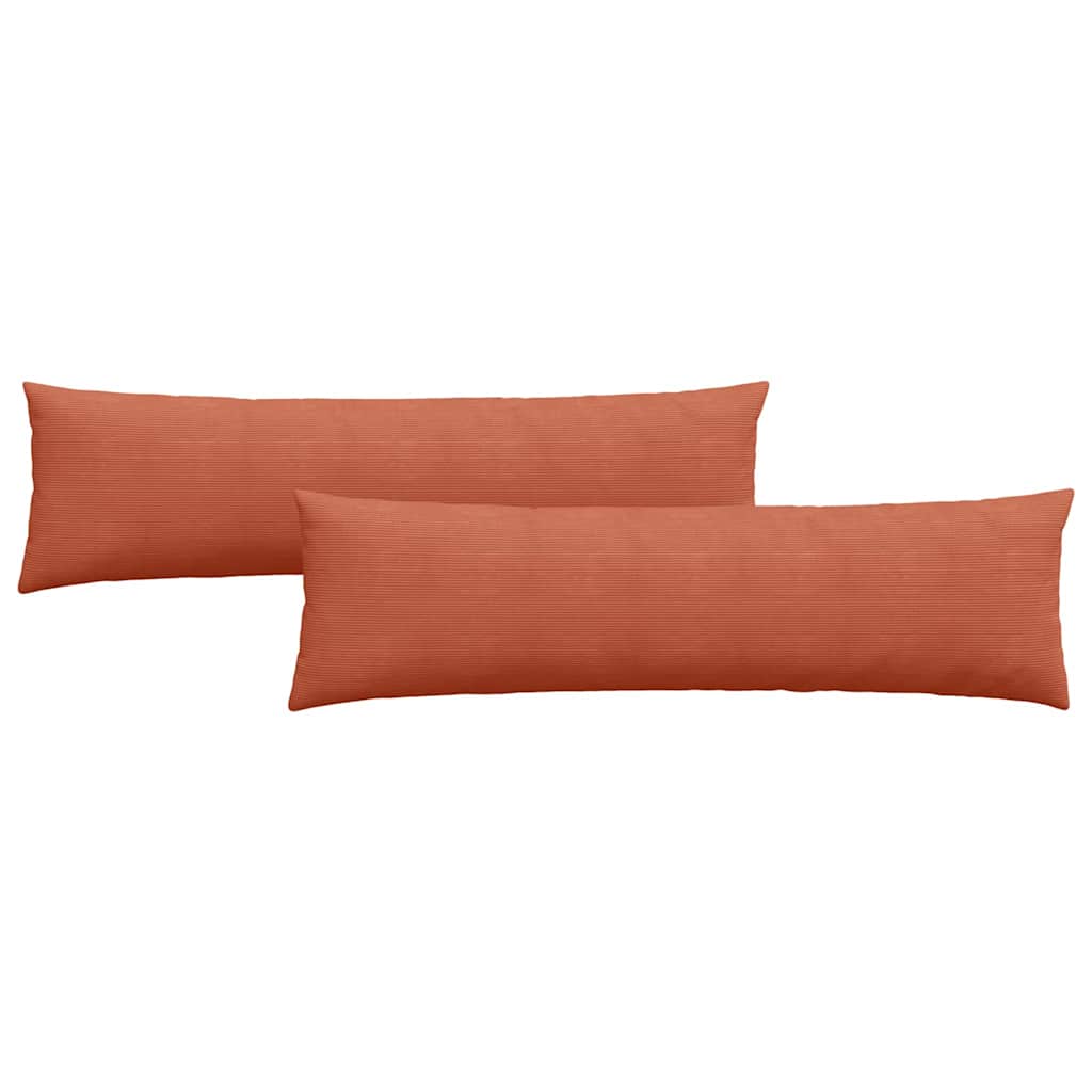 Cuscini da Divano 2 pcs Rosso Arancio 145 x 40 cm