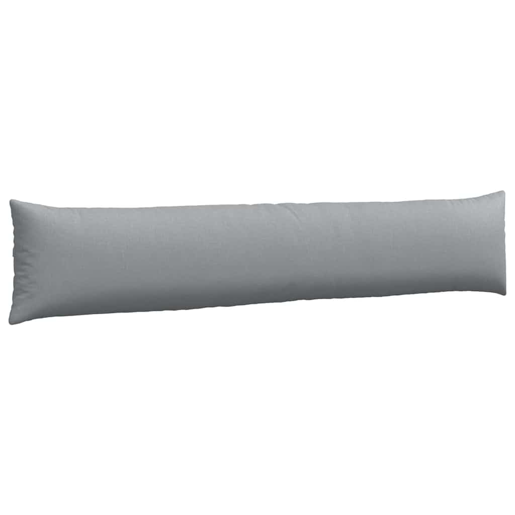 Cuscini da Divano 2 pz Tessuto Grigio chiaro 200 x 40 cm