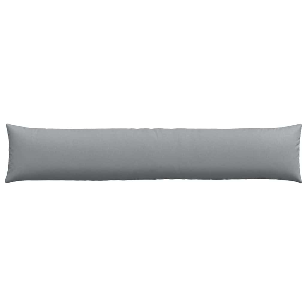 Cuscini da Divano 2 pz Tessuto Grigio chiaro 200 x 40 cm