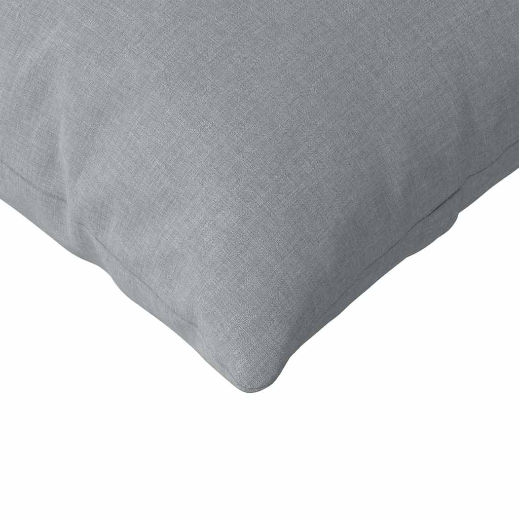 Cuscini da Divano 2 pz Tessuto Grigio chiaro 200 x 40 cm