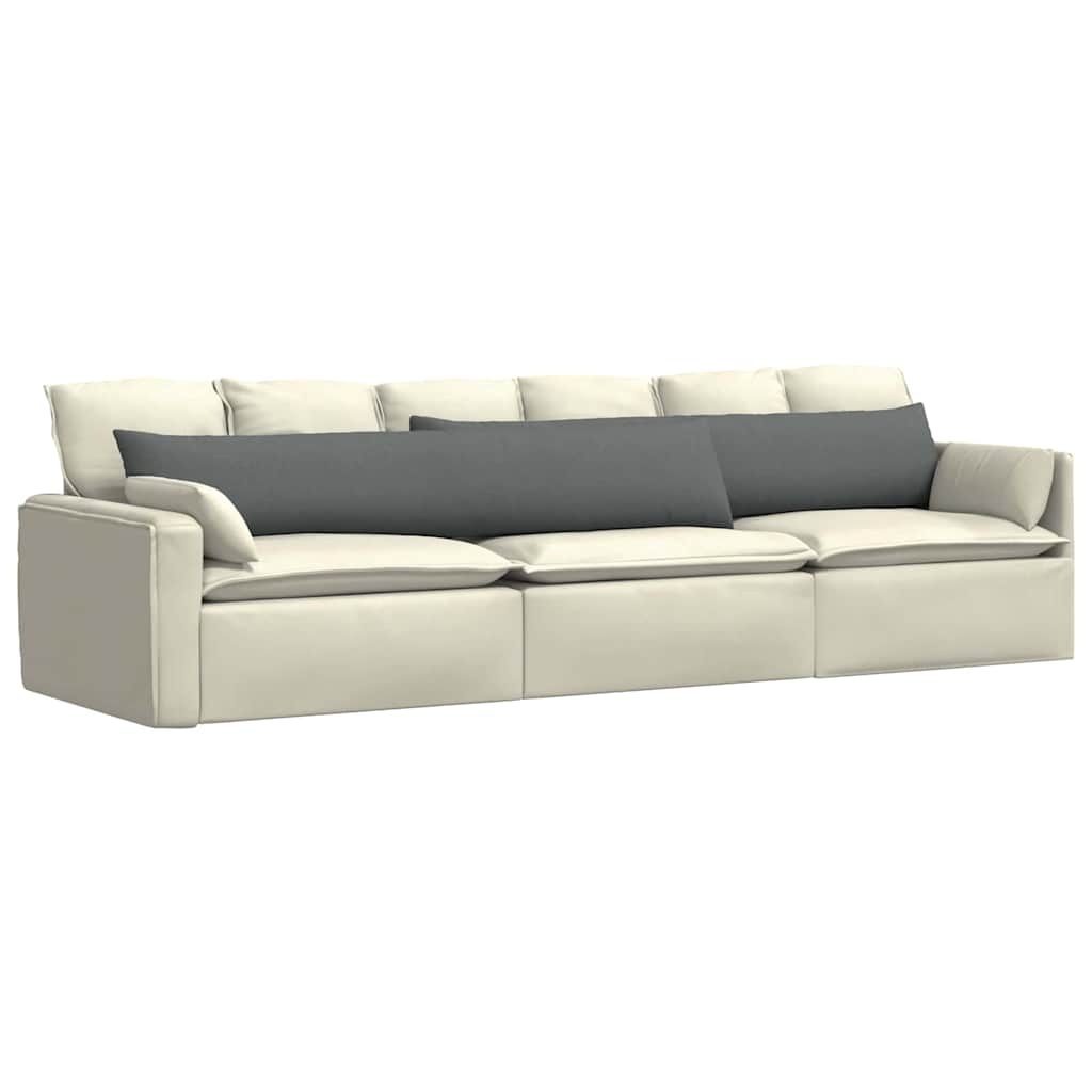 Cuscini da Divano 2 pz Tessuto Grigio scuro 200 x 40 cm