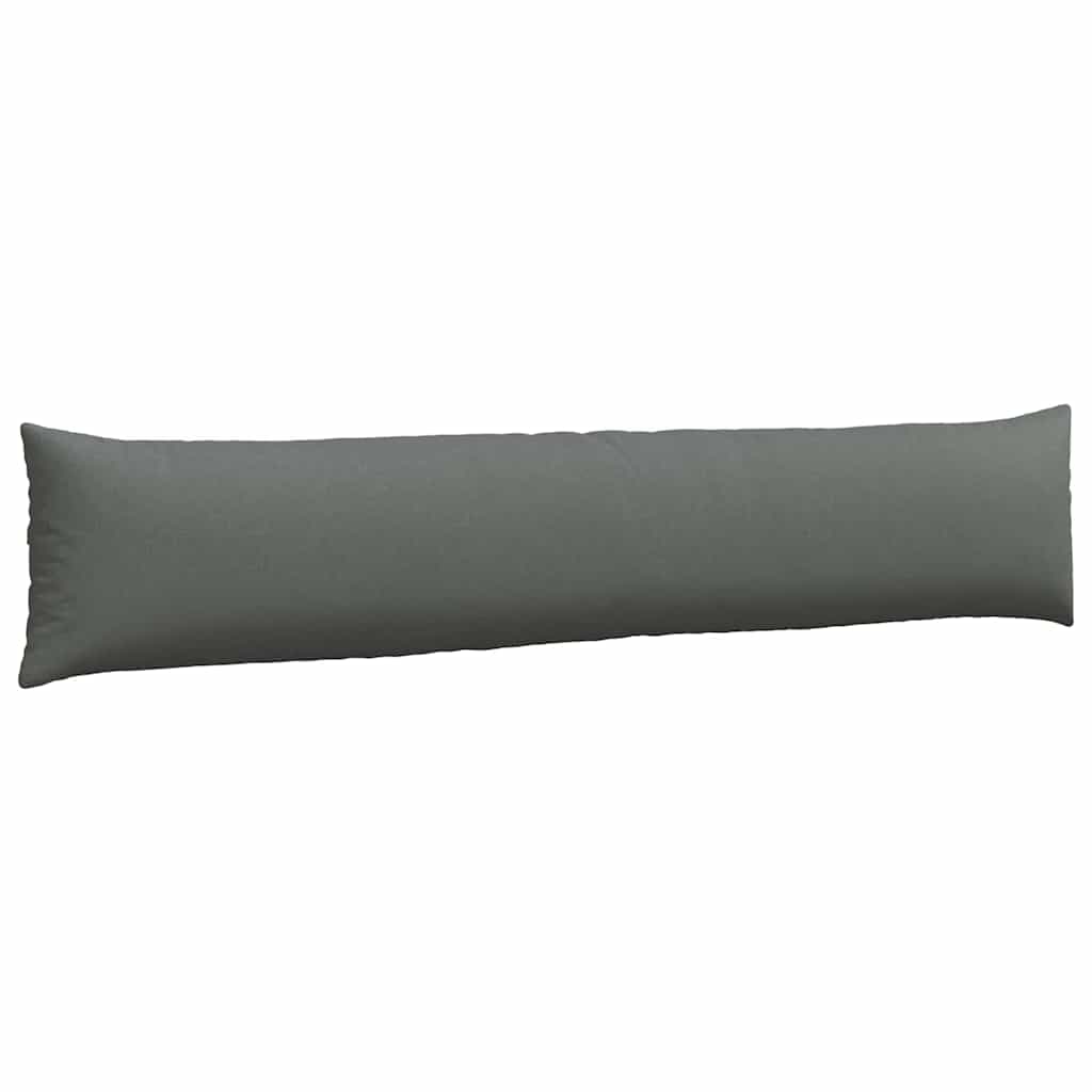 Cuscini da Divano 2 pz Tessuto Grigio scuro 200 x 40 cm