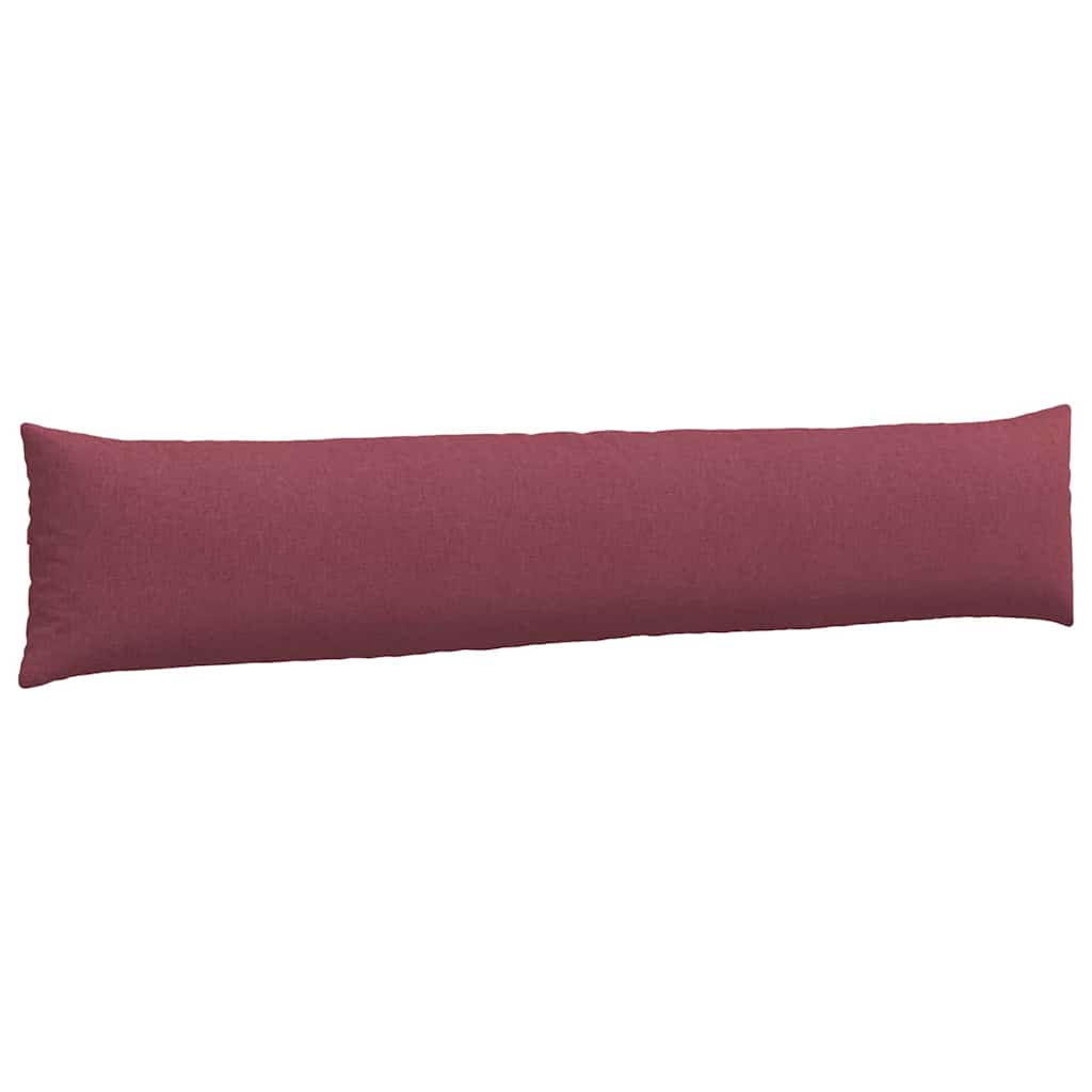 Cuscini da Divano 2 pz Tessuto Rosso Vino 200 x 40 cm
