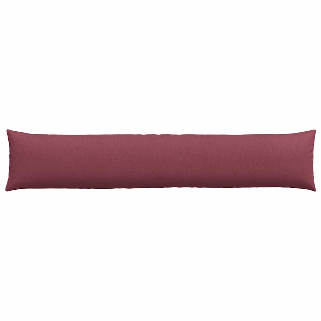 Cuscini da Divano 2 pz Tessuto Rosso Vino 200 x 40 cm