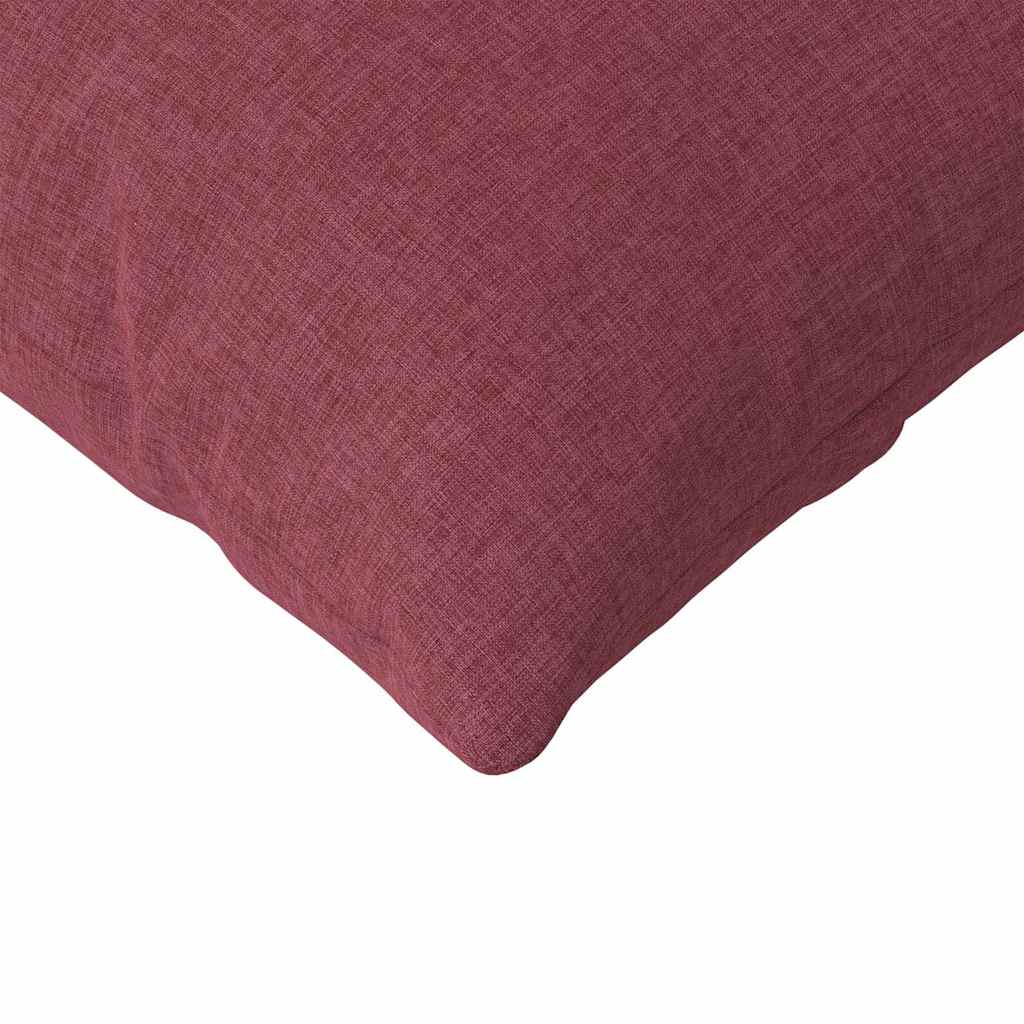 Cuscini da Divano 2 pz Tessuto Rosso Vino 200 x 40 cm