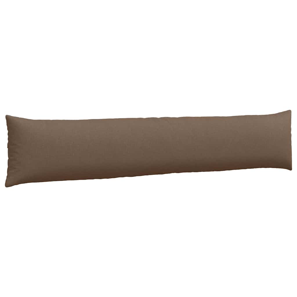 Cuscini da Divano 2 pz Tessuto Marrone 200 x 40 cm