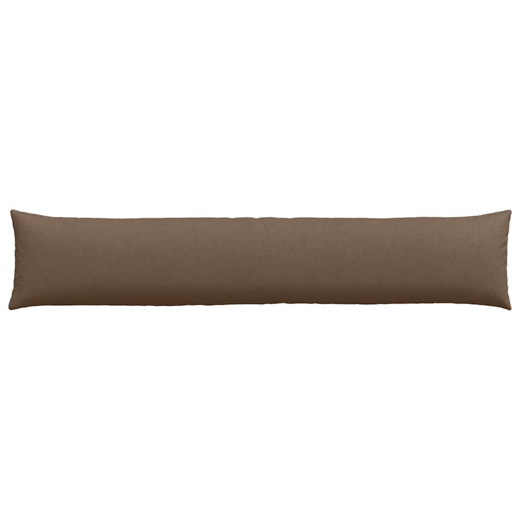 Cuscini da Divano 2 pz Tessuto Marrone 200 x 40 cm