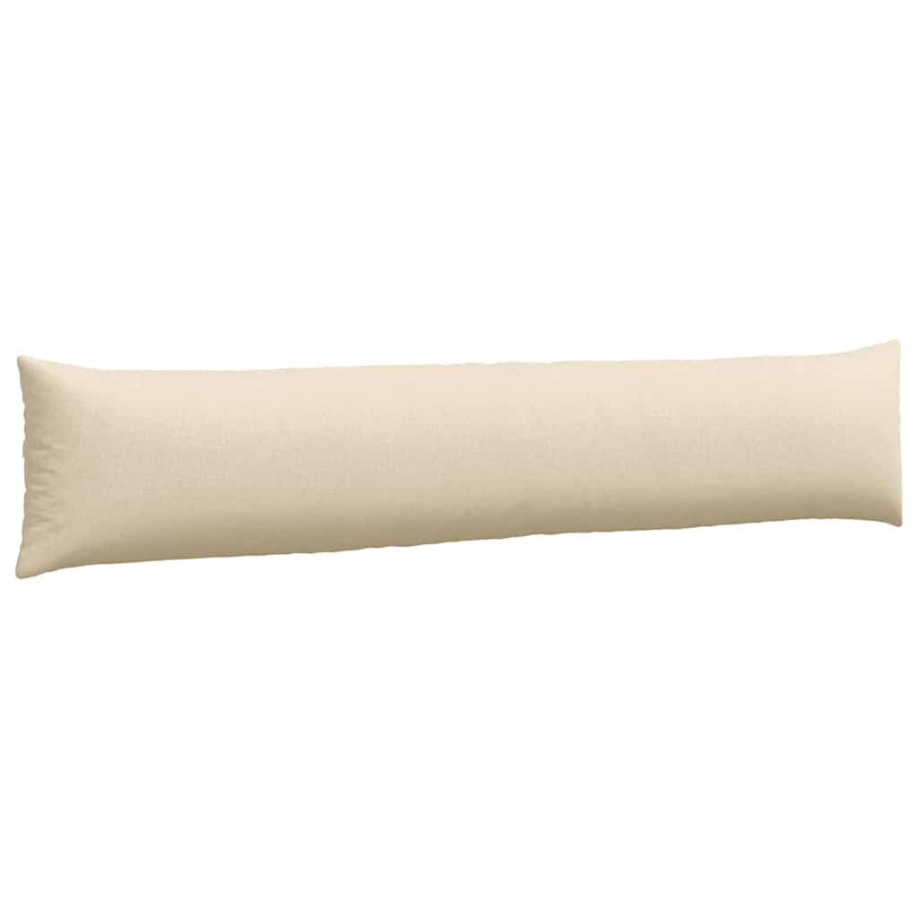 Cuscini da Divano 2 pz Tessuto Crema 200 x 40 cm
