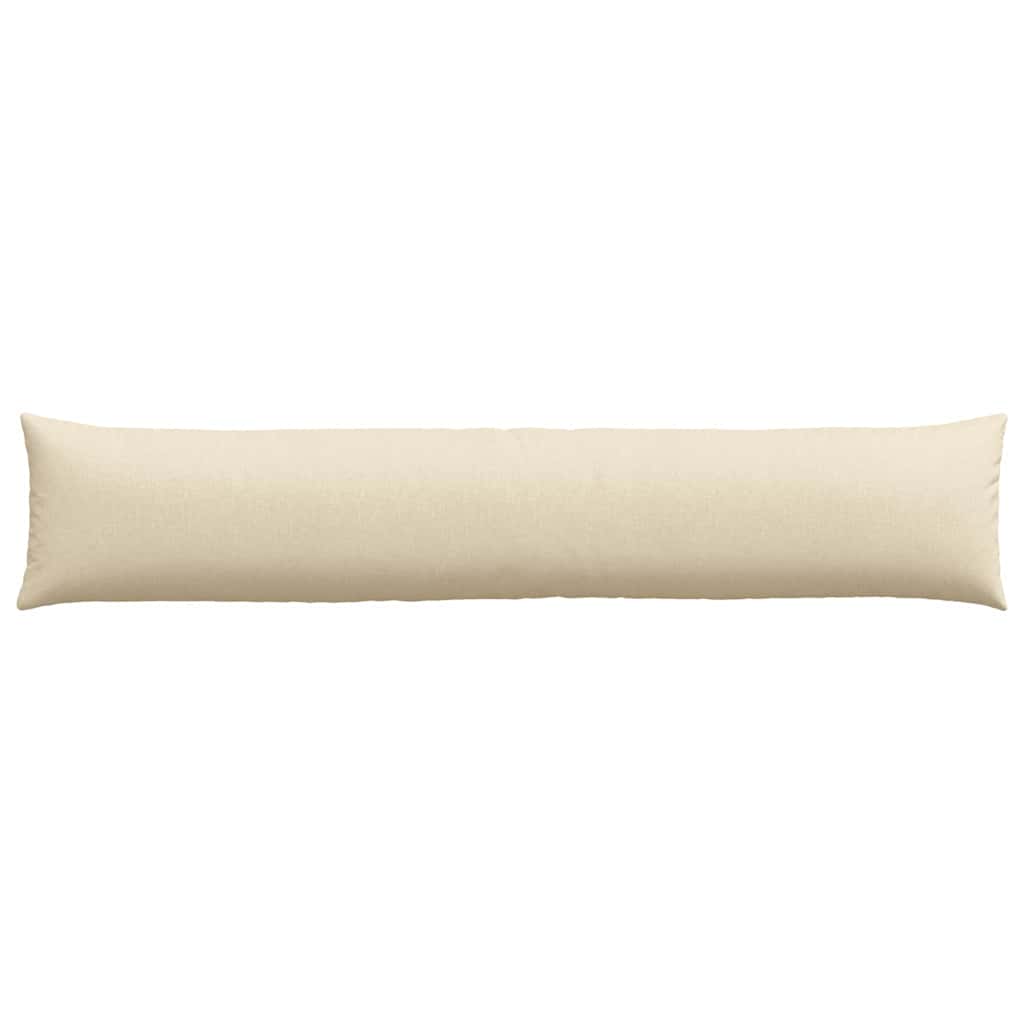 Cuscini da Divano 2 pz Tessuto Crema 200 x 40 cm