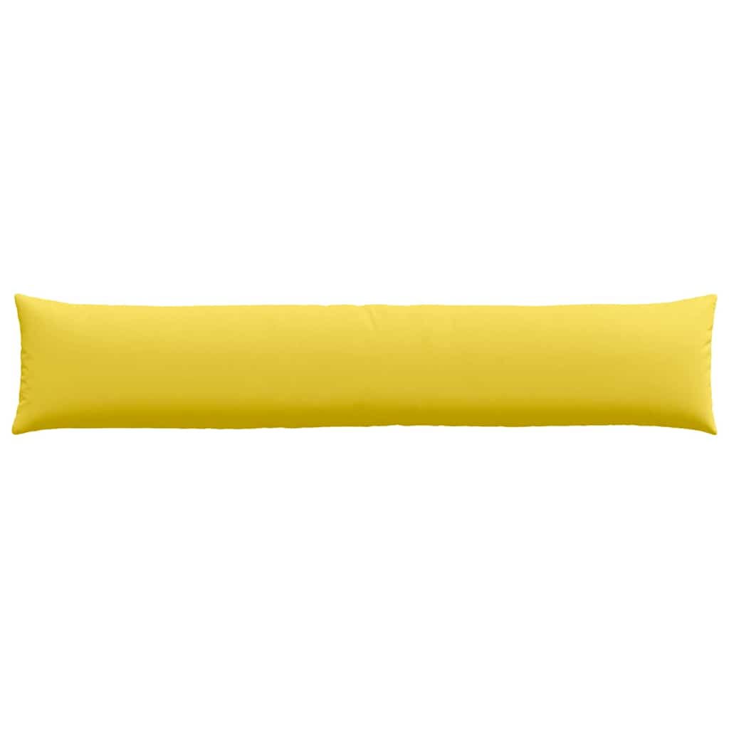 Cuscini da Divano 2 pz Tessuto Giallo Chiaro 200 x 40 cm