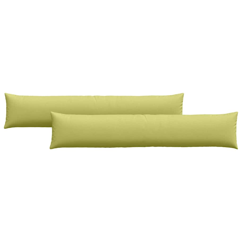 Cuscini da Divano 2 pz Tessuto Verde chiaro 200 x 40 cm