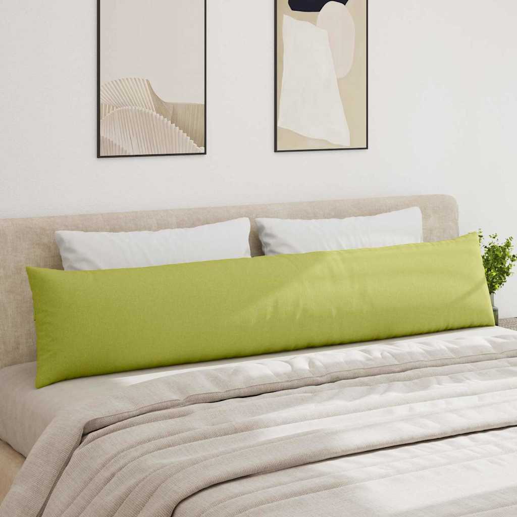 Cuscini da Divano 2 pz Tessuto Verde chiaro 200 x 40 cm
