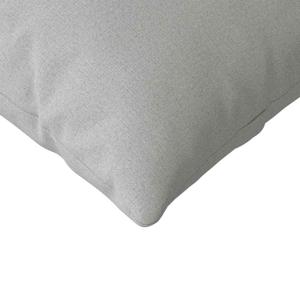 Cuscini da Divano 2 pz Tessuto Grigio Nuvola 200 x 40 cm