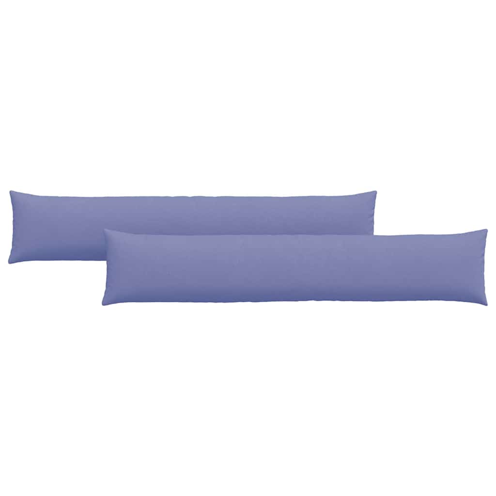 Cuscini da Divano 2 pz Tessuto Blu jeans 200 x 40 cm