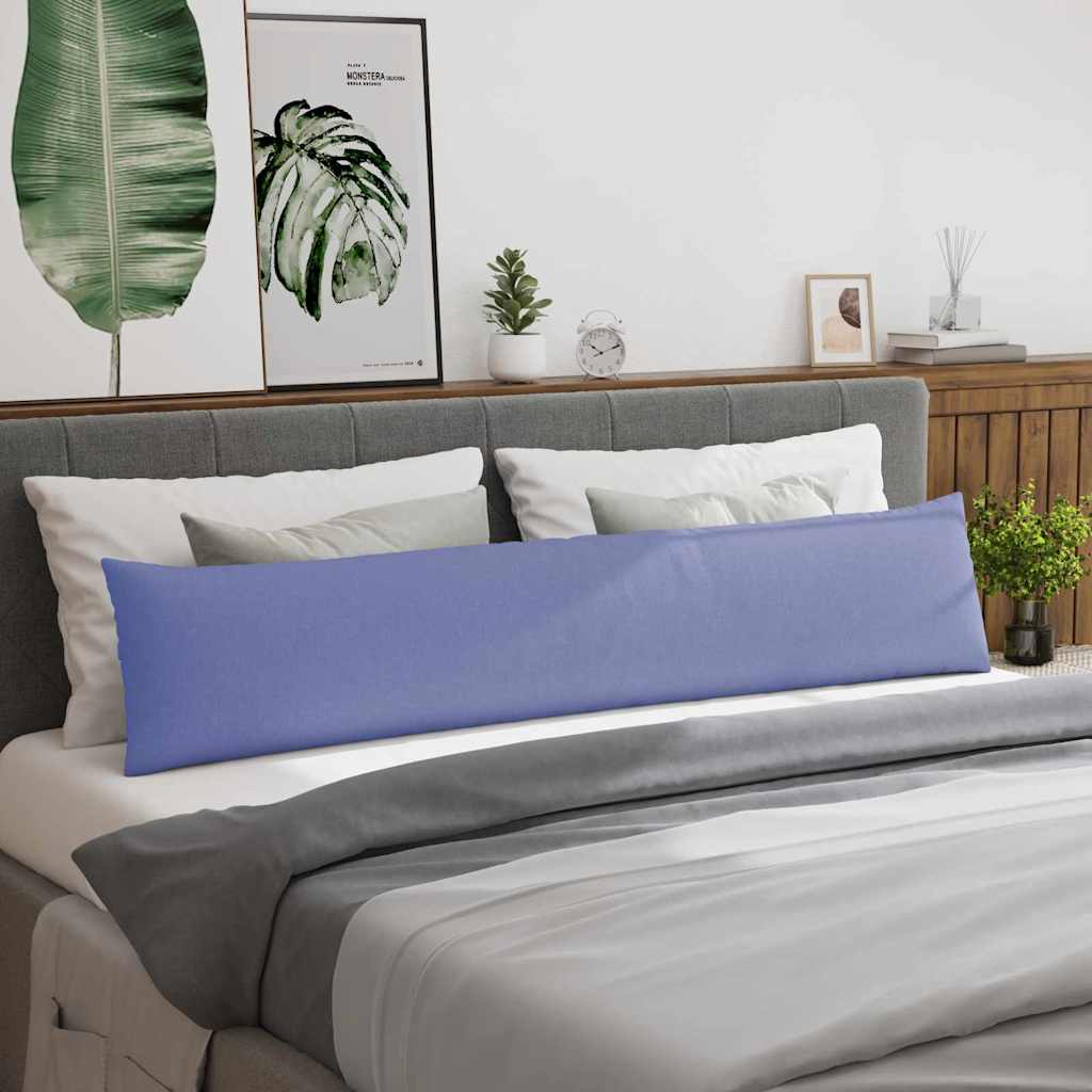 Cuscini da Divano 2 pz Tessuto Blu jeans 200 x 40 cm