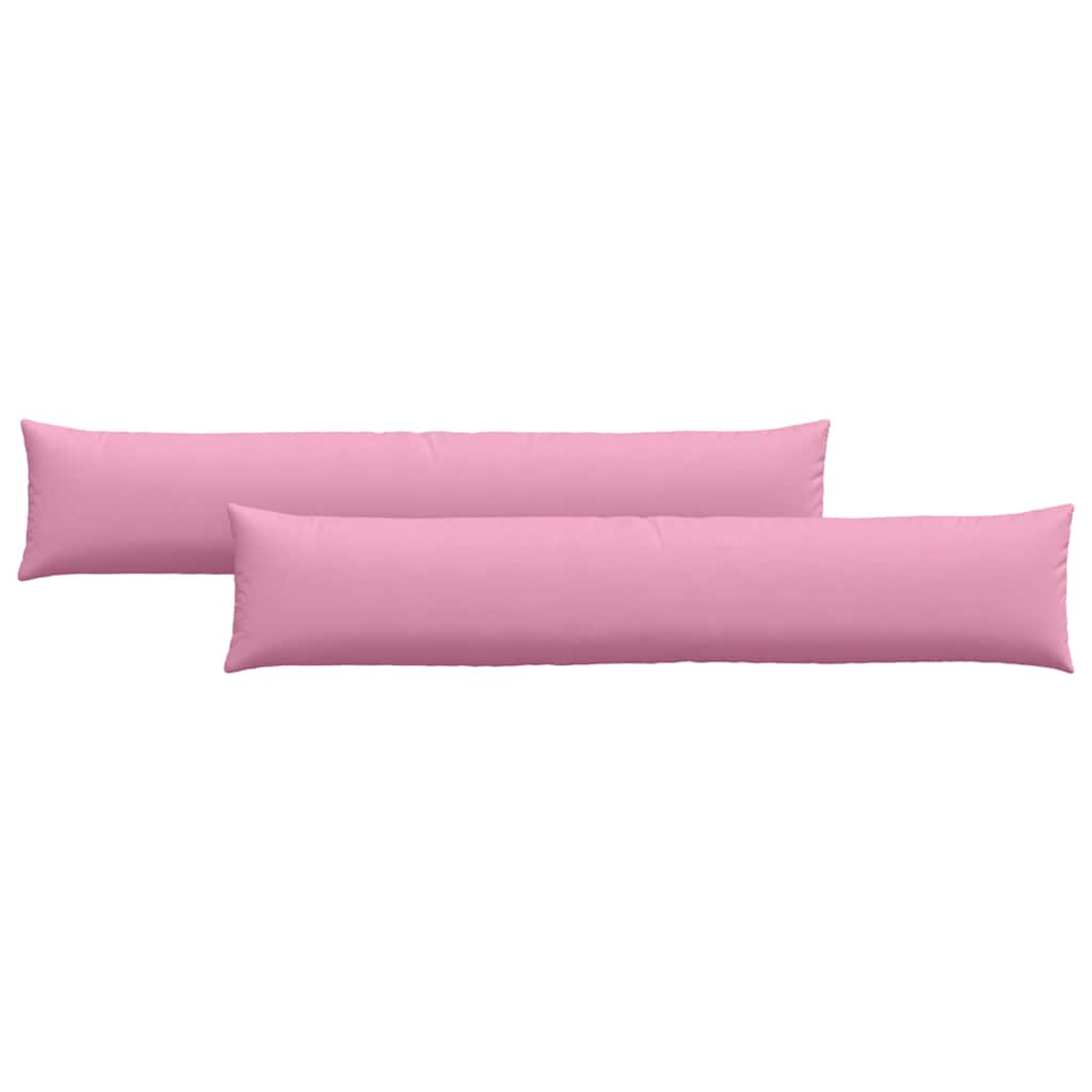 Cuscini da Divano 2 pz Tessuto Rosa 200 x 40 cm