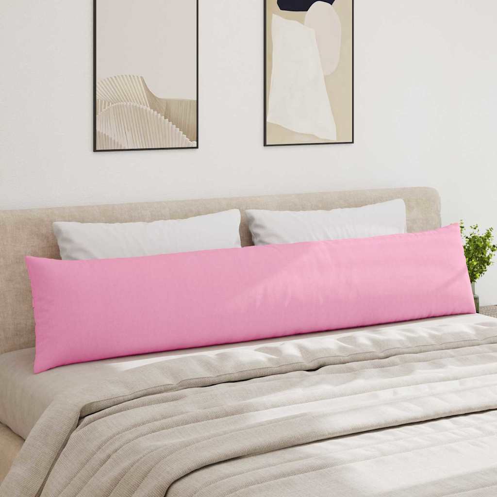 Cuscini da Divano 2 pz Tessuto Rosa 200 x 40 cm