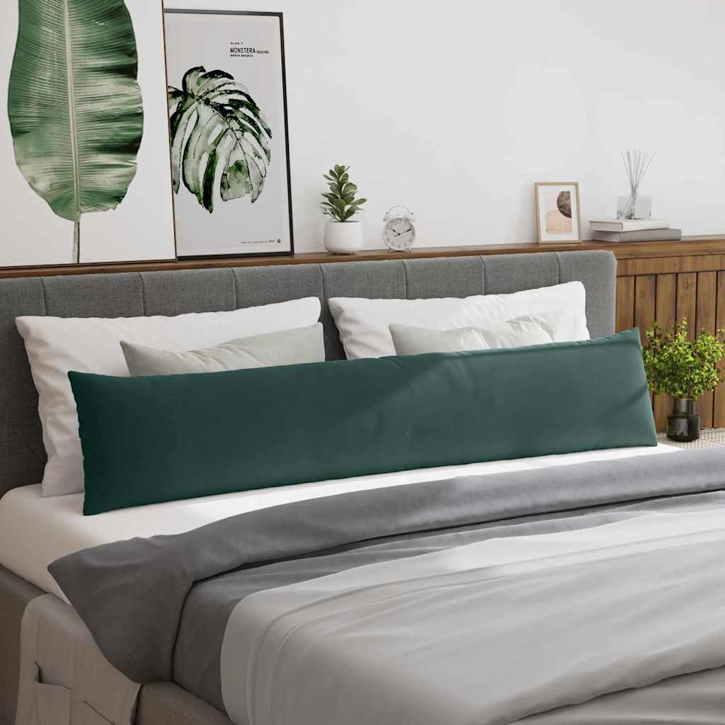 Cuscini da Divano 2 pcs Verde scuro 200 x 40 cm