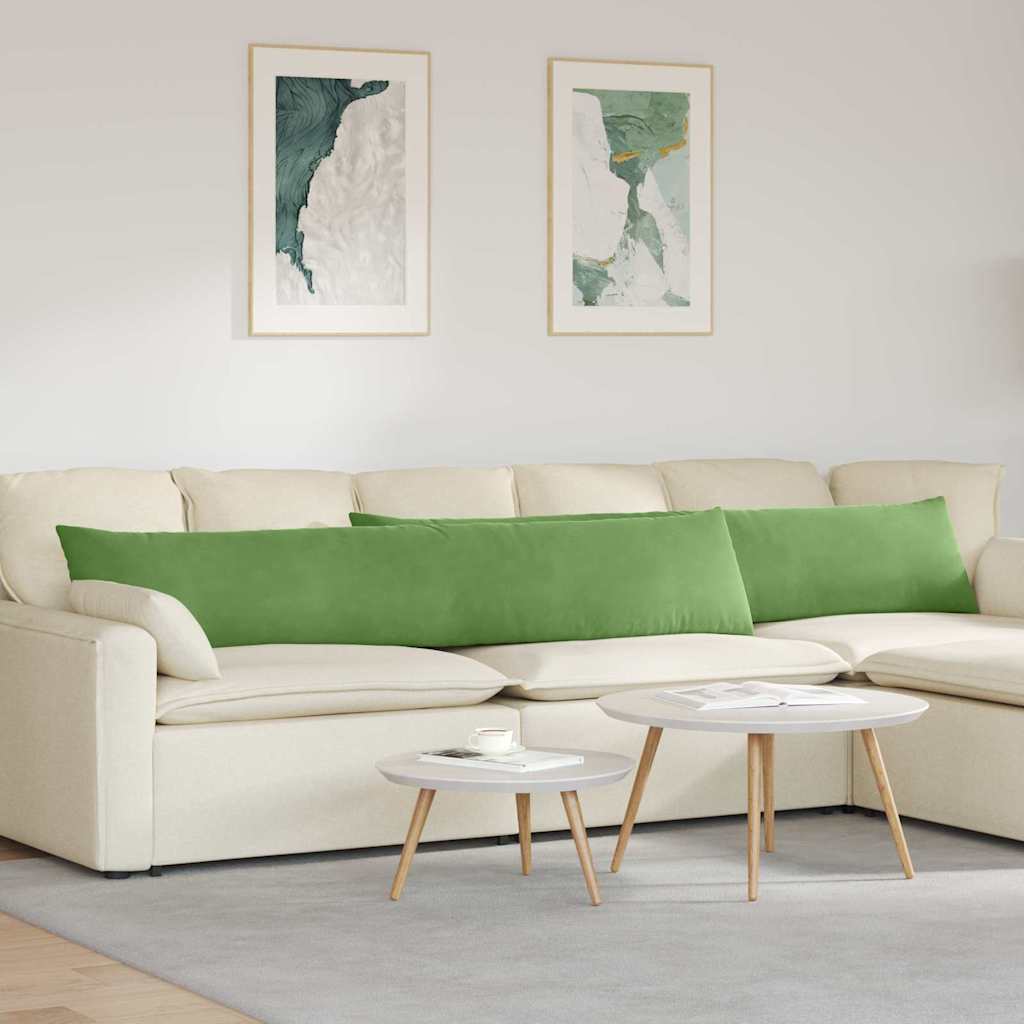 Cuscini da Divano 2 pcs Verde chiaro 200 x 40 cm