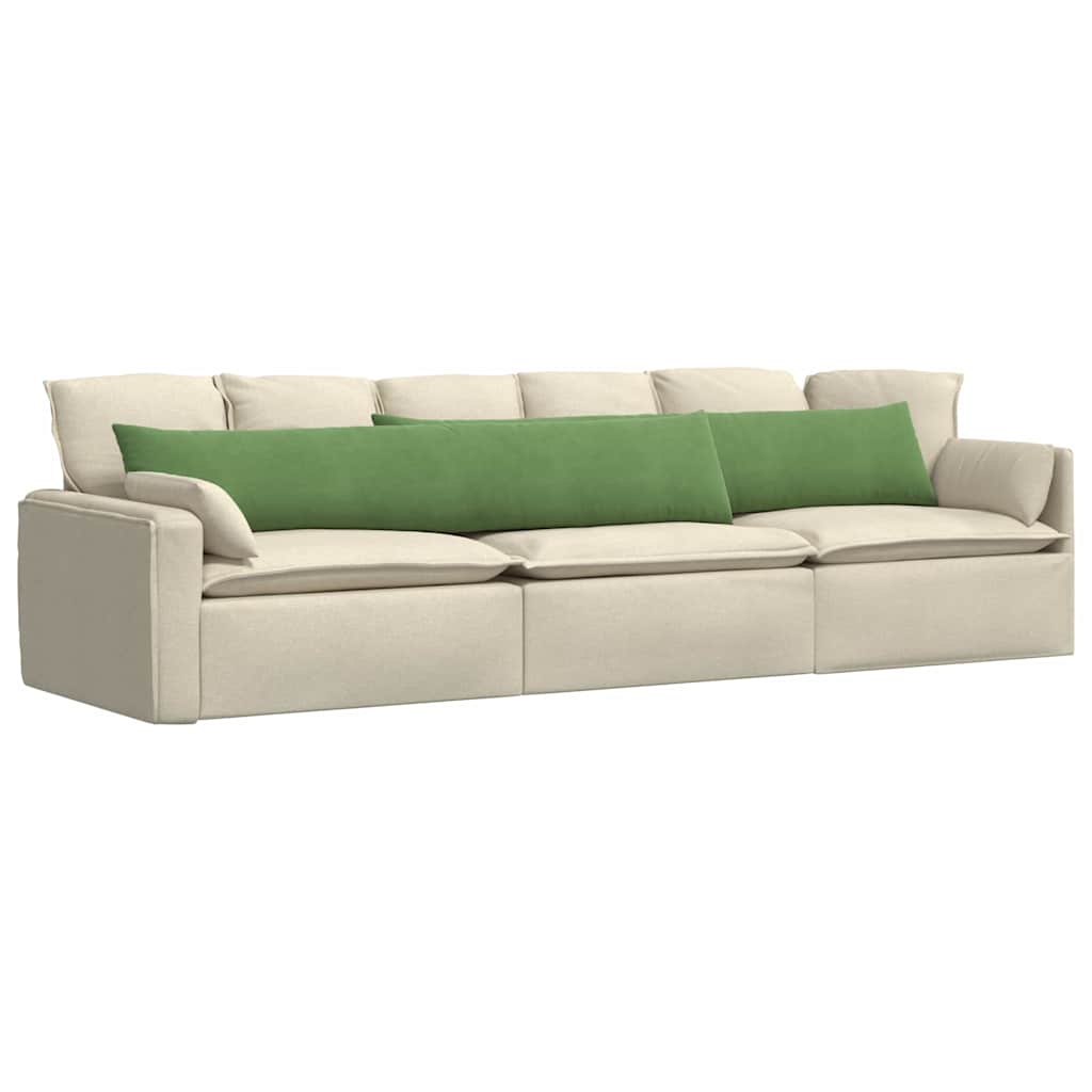 Cuscini da Divano 2 pcs Verde chiaro 200 x 40 cm