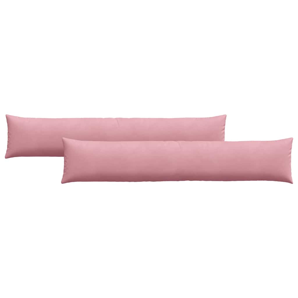 Cuscini da Divano 2 pcs Rosa 200 x 40 cm Tessuto in Cords