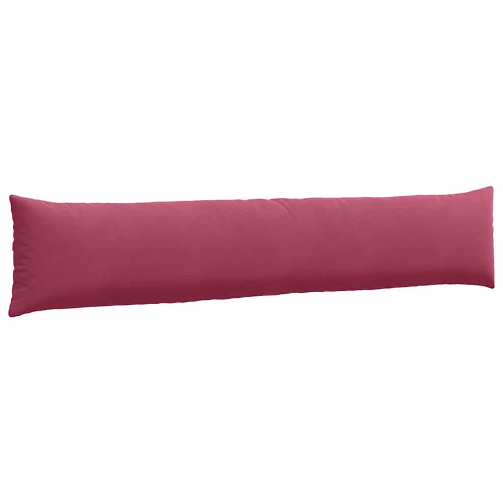 Cuscini da Divano 2 pcs Rosso Vino 200 x 40 cm Tessuto in Cords