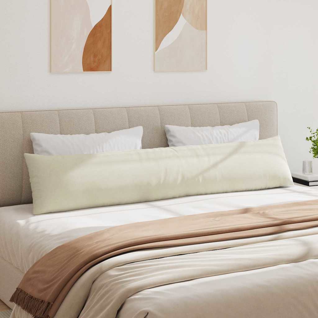 Cuscini da Divano 2 pcs Crema 200 x 40 cm Tessuto in Cords