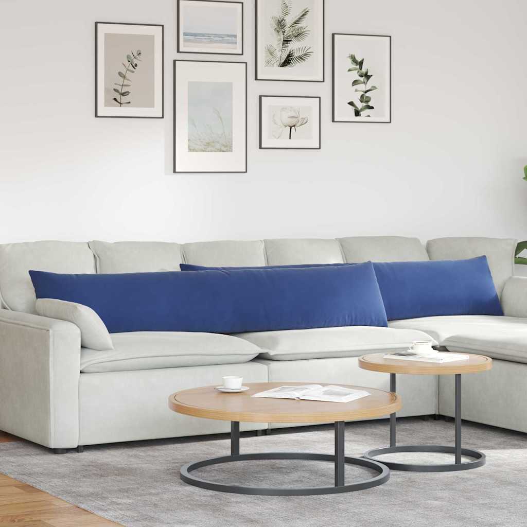 Cuscini da Divano 2 pcs Blu Polizia 200 x 40 cm