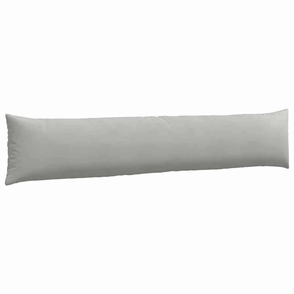 Cuscini da Divano 2 pz Tessuto Grigio chiaro 200 x 40 cm