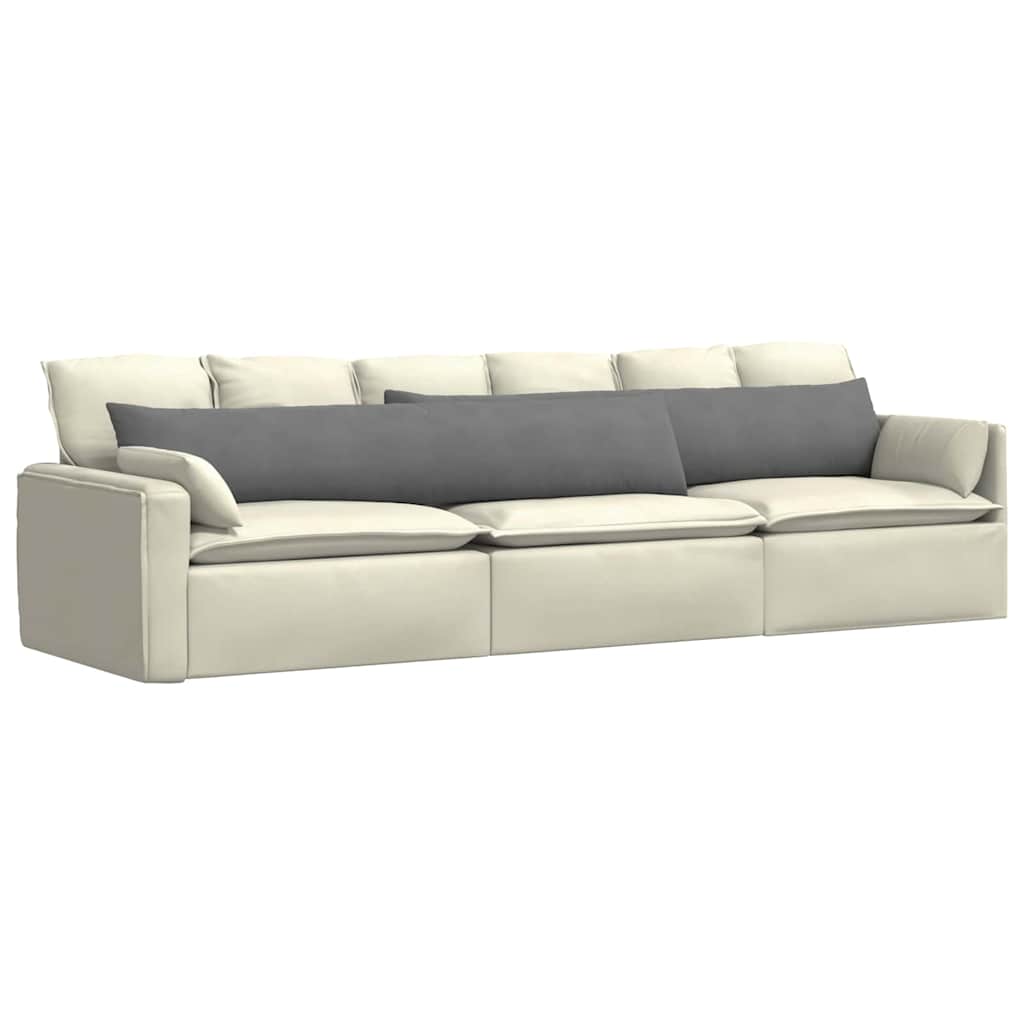 Cuscini da Divano 2 pz Tessuto Grigio scuro 200 x 40 cm