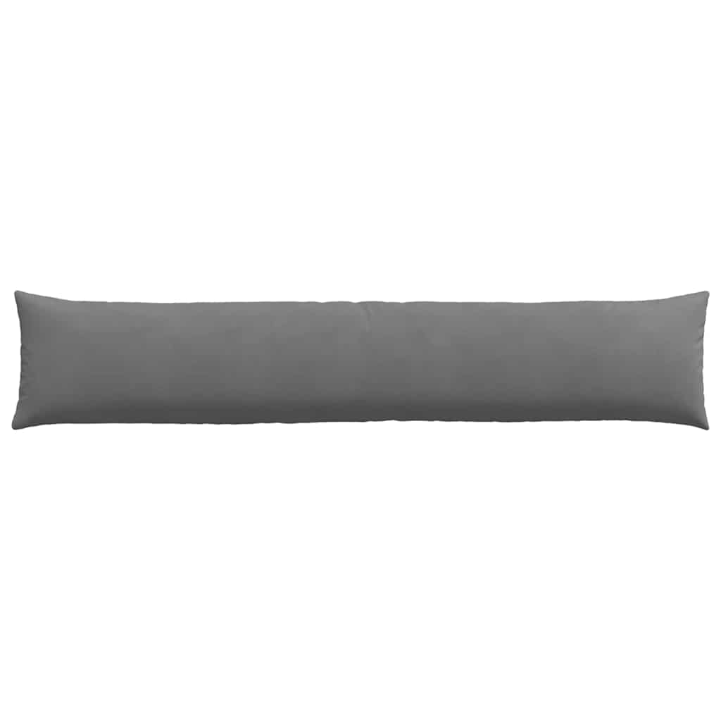 Cuscini da Divano 2 pz Tessuto Grigio scuro 200 x 40 cm