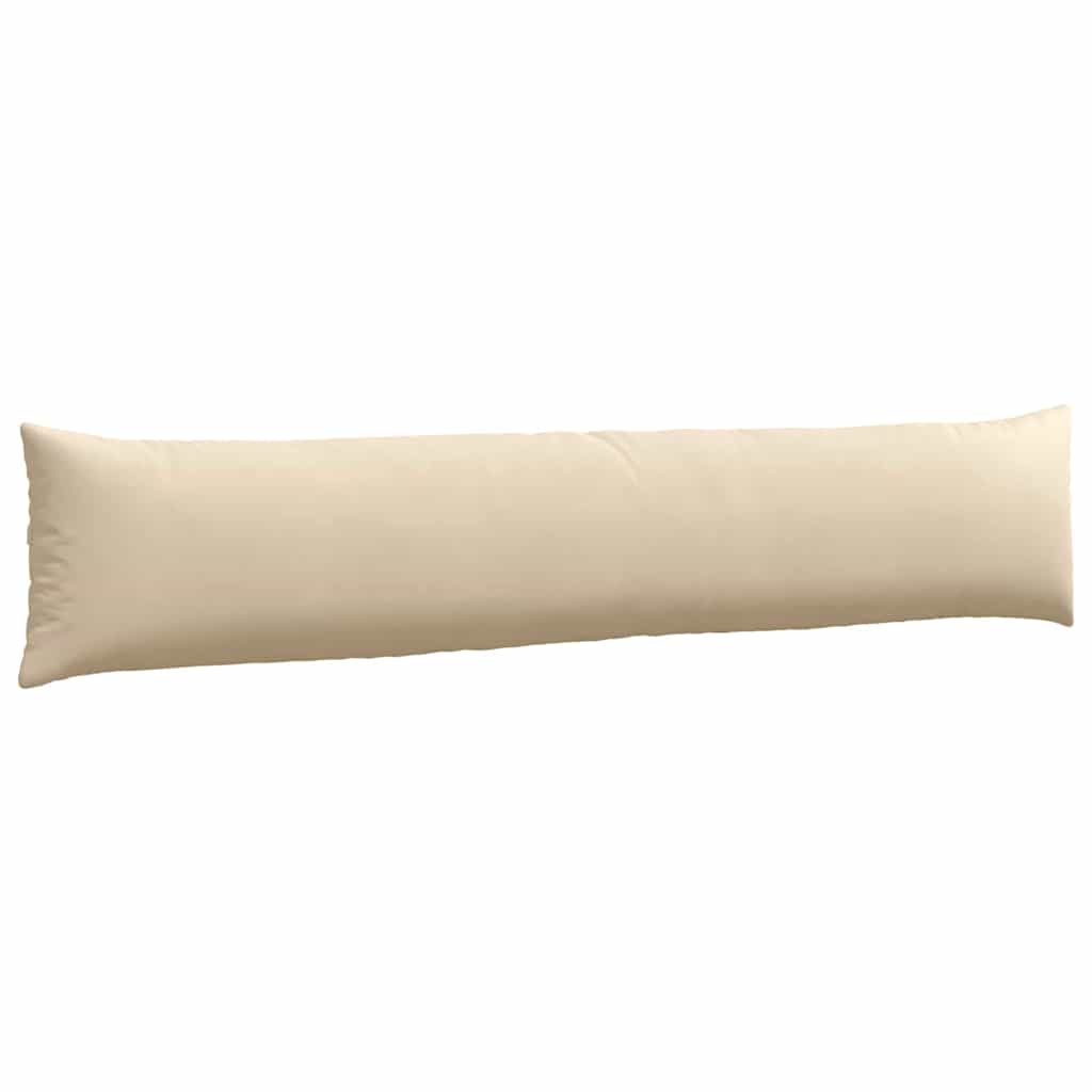 Cuscini da Divano 2 pz Tessuto Crema 200 x 40 cm